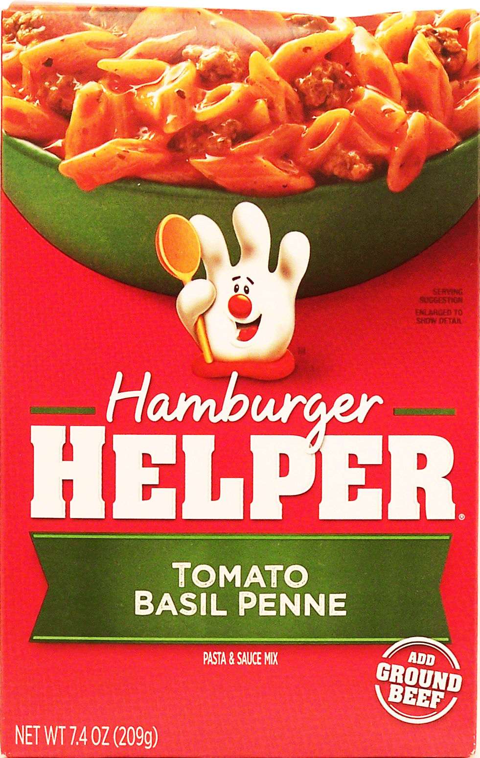Betty Crocker&nbsp;Hamburger Helper&nbsp;tomato basil penne pasta & sauce mix, add hamburger Full-Size Picture